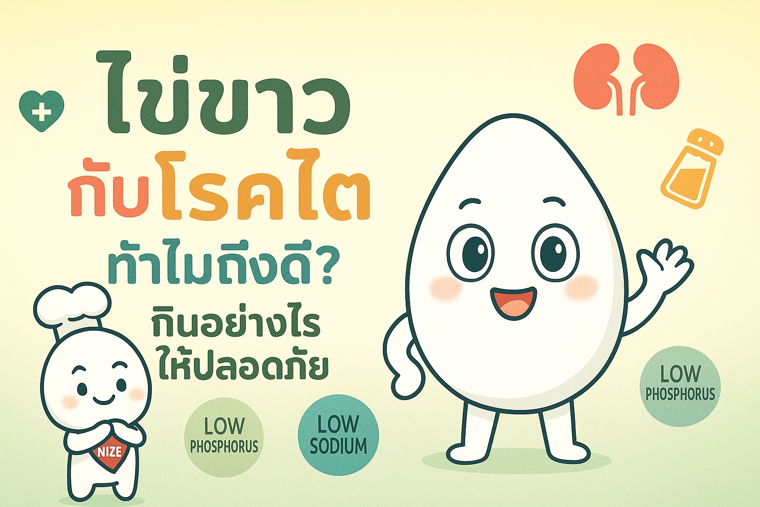 ไข่ขาว กับโรคไต – ทำไมถึงดี? กินอย่างไรให้ปลอดภัย
